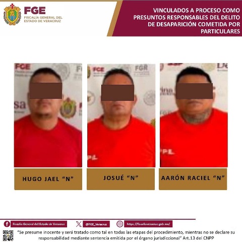 𝗣𝗿𝗶𝘀𝗶𝗼𝗻 𝗽𝗿𝗲𝘃𝗲𝗻𝘁𝗶𝘃𝗮 𝗽𝗮𝗿𝗮 𝘁𝗿𝗲𝘀 𝘃𝗶𝗻𝗰𝘂𝗹𝗮𝗱𝗼𝘀 𝗽𝗼𝗿 𝗽𝗿𝗲𝘀𝘂𝗻𝘁𝗮 𝗱𝗲𝘀𝗮𝗽𝗮𝗿𝗶𝗰𝗶𝗼𝗻 𝗲𝗻 𝗠𝗶𝗻𝗮𝘁𝗶𝘁𝗹𝗮𝗻