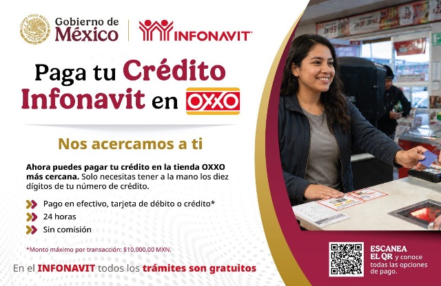 LOS CRÉDITOS INFONAVIT SE PUEDEN PAGAR EN OXXO
