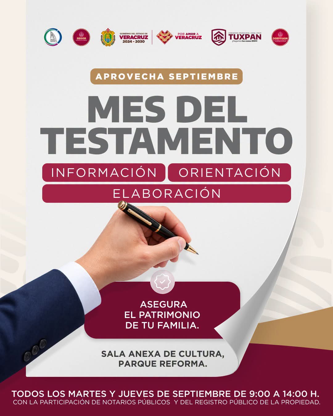 SEPTIEMBRE MES DEL TESTAMENTO