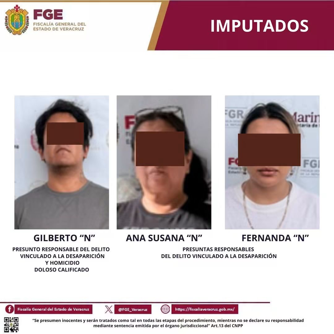 𝗜𝗺𝗽𝘂𝘁𝗮𝗻 𝗮 𝗚𝗶𝗹𝗯𝗲𝗿𝘁𝗼 “𝗡” 𝗽𝗼𝗿 𝗵𝗼𝗺𝗶𝗰𝗶𝗱𝗶𝗼 𝗱𝗼𝗹𝗼𝘀𝗼 𝗰𝗮𝗹𝗶𝗳𝗶𝗰𝗮𝗱𝗼 𝘆 𝗱𝗲𝗹𝗶𝘁𝗼 𝘃𝗶𝗻𝗰𝘂𝗹𝗮𝗱𝗼 𝗮 𝗹𝗮 𝗱𝗲𝘀𝗮𝗽𝗮𝗿𝗶𝗰𝗶𝗼𝗻; 𝗮 𝗔𝗻𝗮 𝗦𝘂𝘀𝗮𝗻𝗮 “𝗡” 𝘆 𝗙𝗲𝗿𝗻𝗮𝗻𝗱𝗮 “𝗡”, 𝗽𝗼𝗿 𝗱𝗲𝗹𝗶𝘁𝗼 𝘃𝗶𝗻𝗰𝘂𝗹𝗮𝗱𝗼 𝗮 𝗹𝗮 𝗱𝗲𝘀𝗮𝗽𝗮𝗿𝗶𝗰𝗶𝗼𝗻 𝗱𝗲 𝗺𝗲𝗻𝗼𝗿 𝗲𝗻 𝗫𝗮𝗹𝗮𝗽𝗮