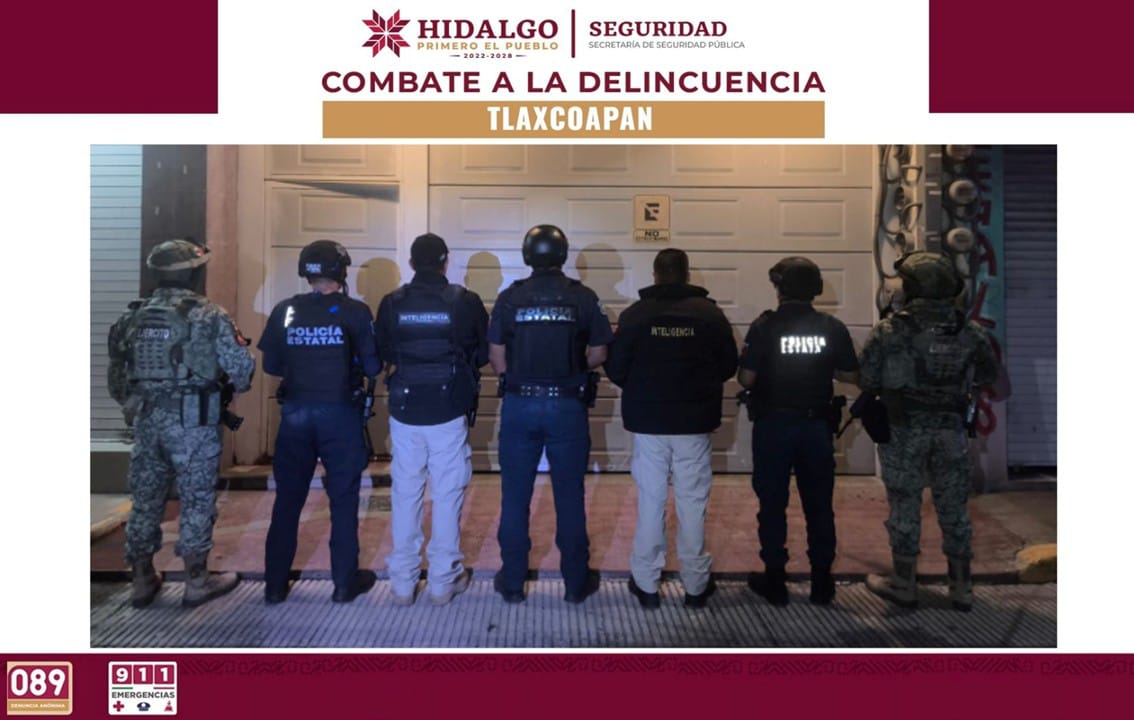 SSPH desmantela punto presuntamente utilizado para la venta y distribución de narcóticos en Tlaxcoapan